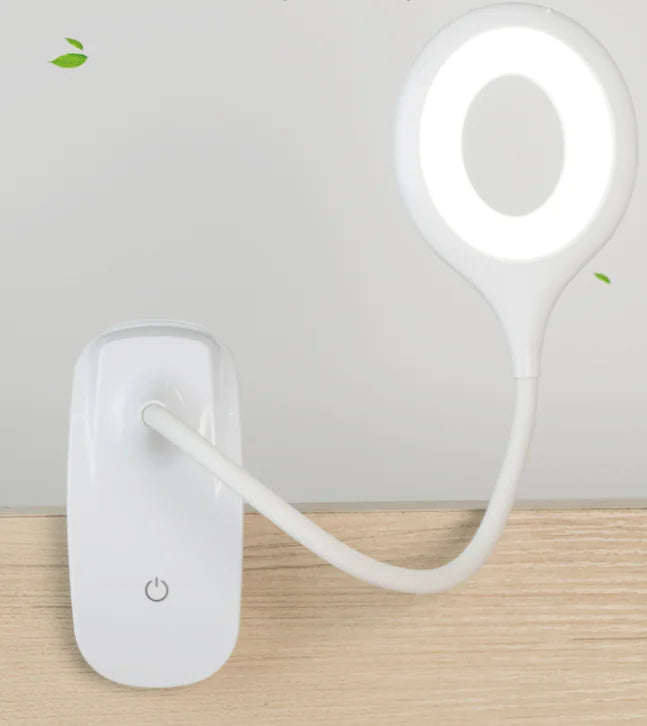 USB Rechargeable LED Clip Desk Lamp for Study & Bedroom