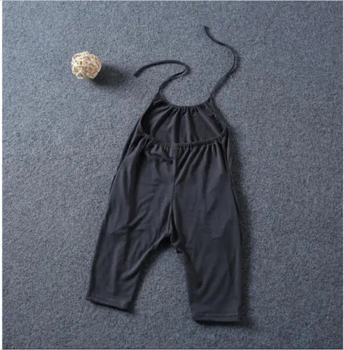Girls' Sleeveless Cotton Jumpsuit for Summer Comfort
