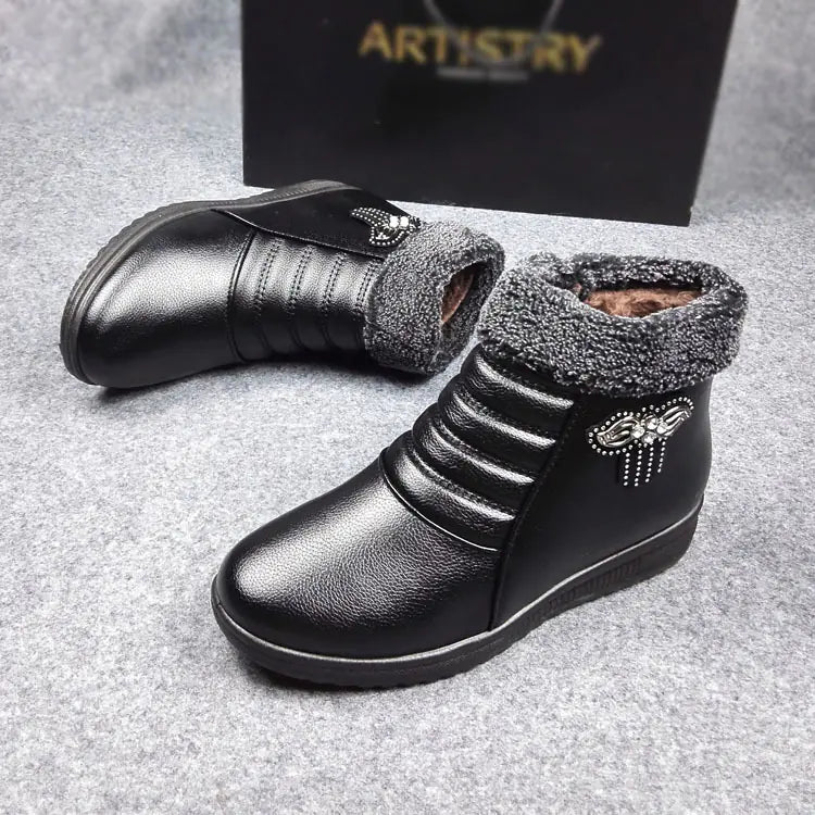 Thick Warm High-Top Shoes for Seniors