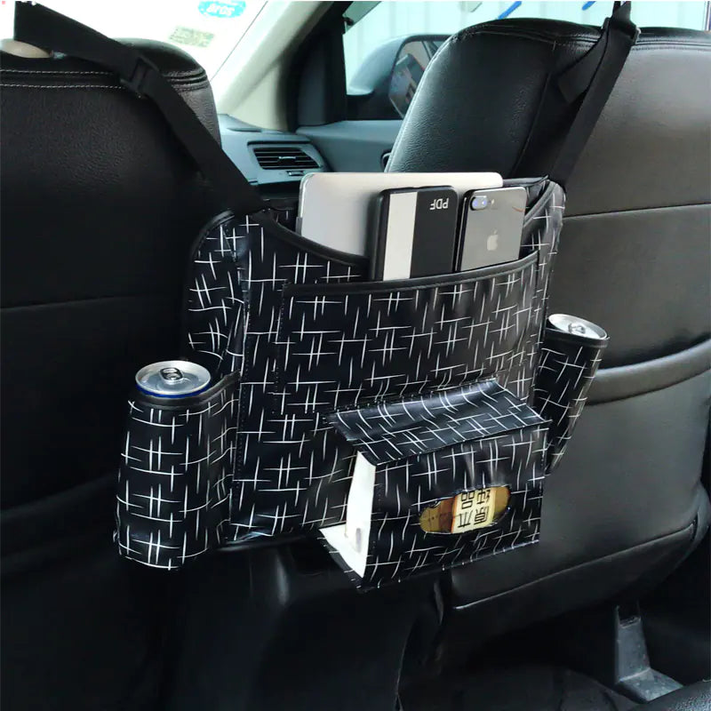 Car Seat Back Storage Organizer with Cup and Phone Holder