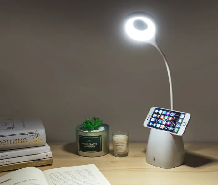 USB Rechargeable LED Clip Desk Lamp for Study & Bedroom