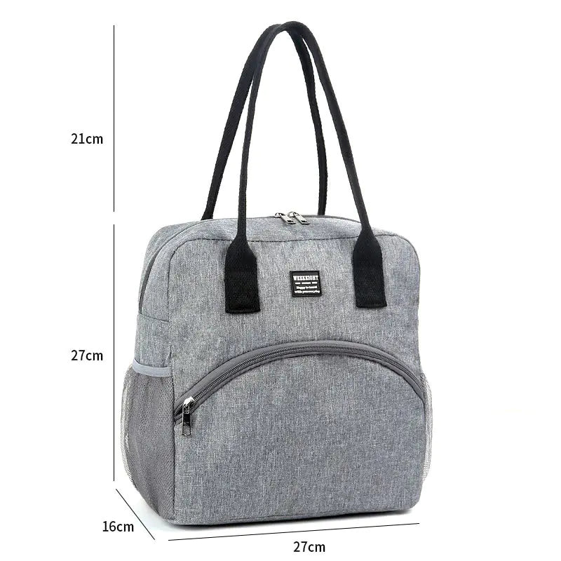 Cation Oxford Cloth Insulated Lunch Bag with Handle