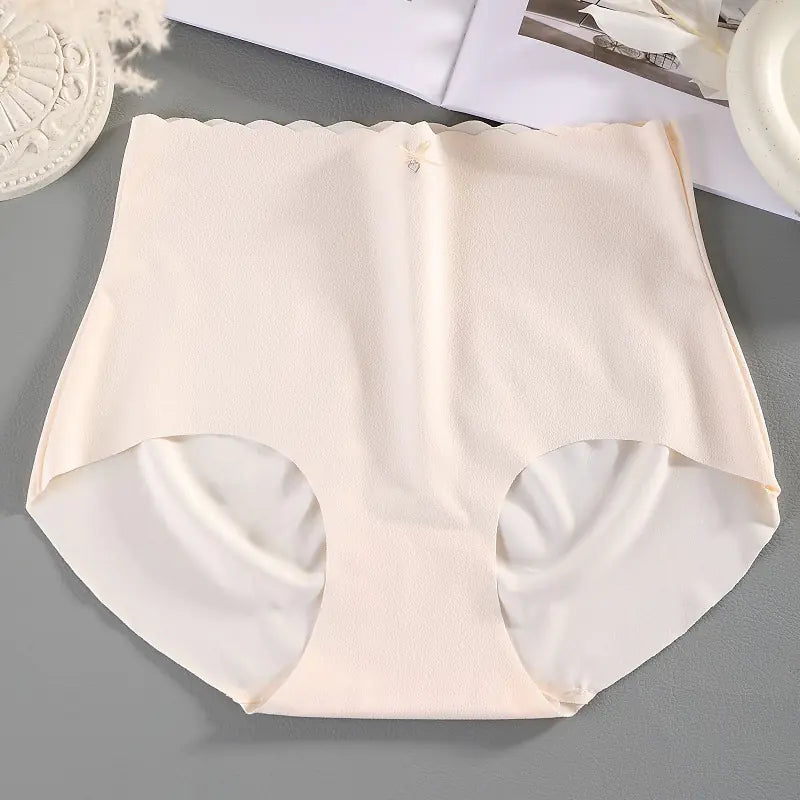 Plus Size Women's High Waist Antibacterial Yoga Briefs