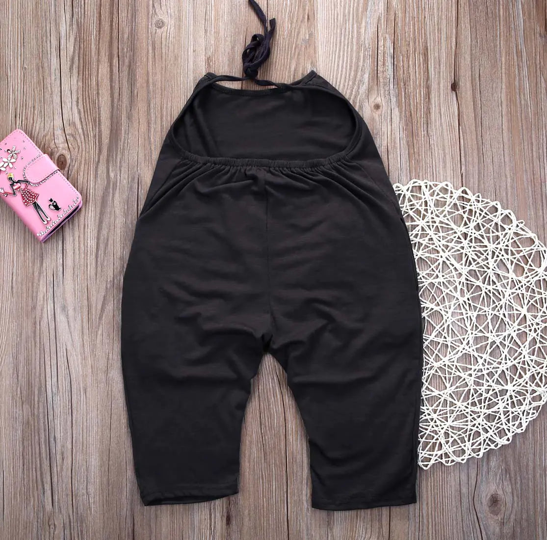 Girls' Sleeveless Cotton Jumpsuit for Summer Comfort
