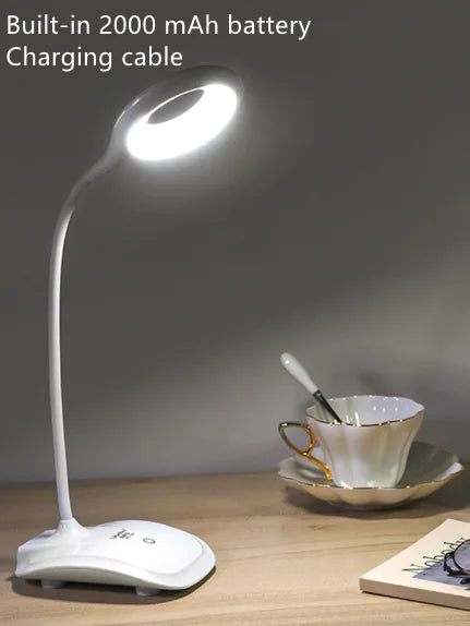 USB Rechargeable LED Clip Desk Lamp for Study & Bedroom
