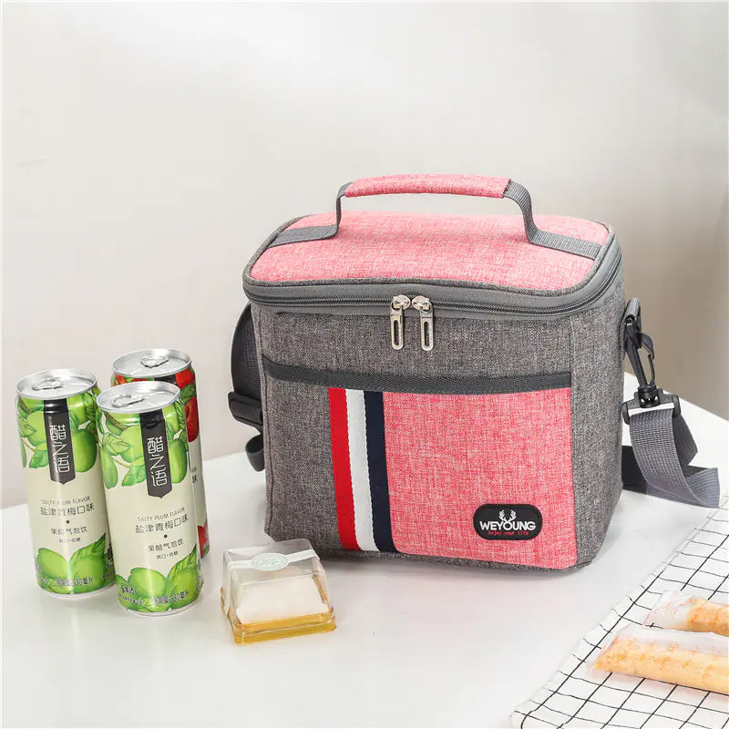 Insulated Lunch Bag with Thick Aluminum Foil - Large Capacity