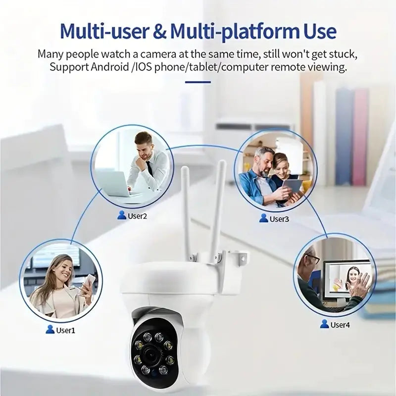 2MP 5G WiFi Outdoor Surveillance Camera with Night Vision