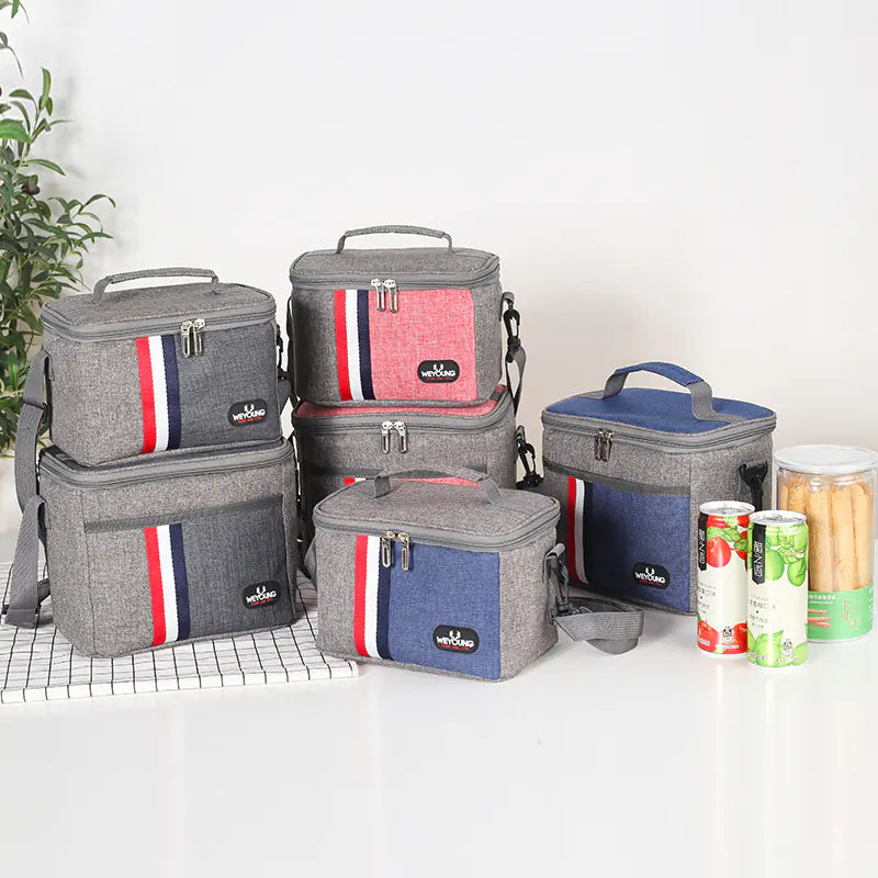 Insulated Lunch Bag with Thick Aluminum Foil - Large Capacity