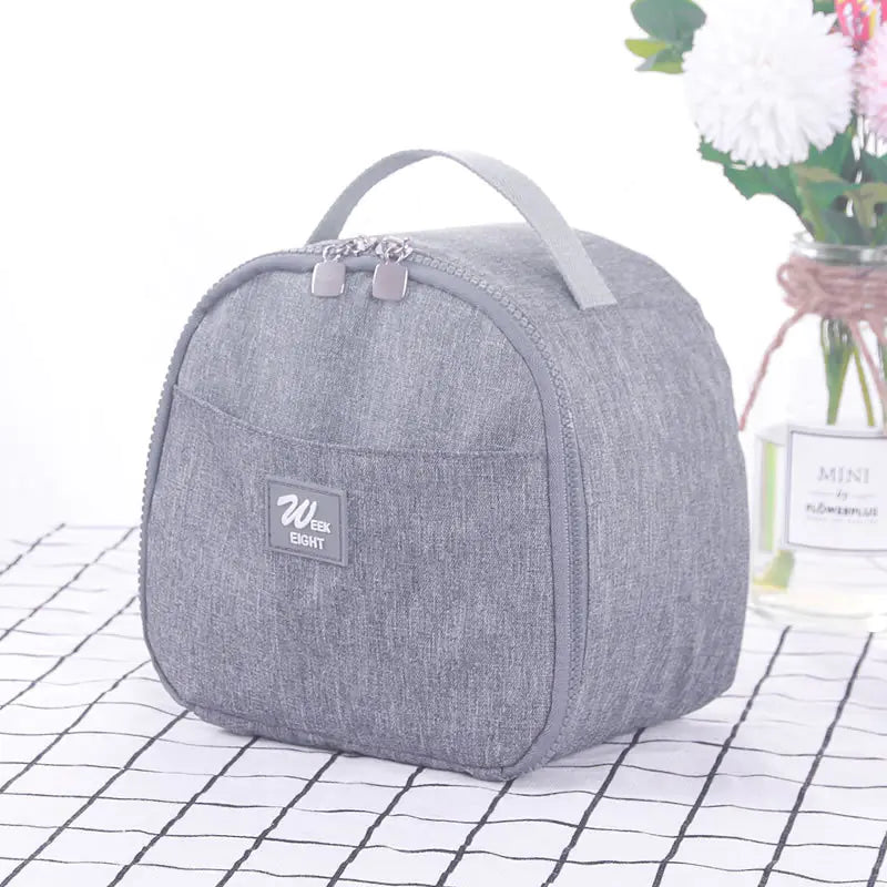 Cation Oxford Cloth Insulated Lunch Bag with Handle