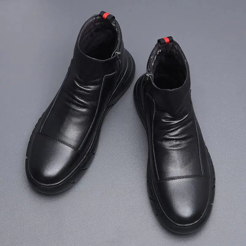 Men's High Top Casual Leather Martin Boots