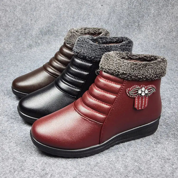 Thick Warm High-Top Shoes for Seniors
