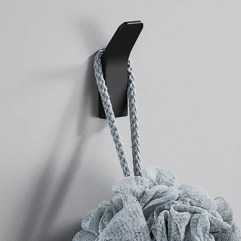 Black Space Aluminum Wall-Mounted Coat Hook