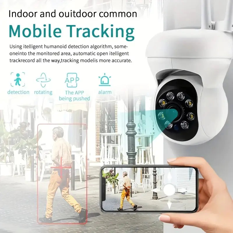 2MP 5G WiFi Outdoor Surveillance Camera with Night Vision