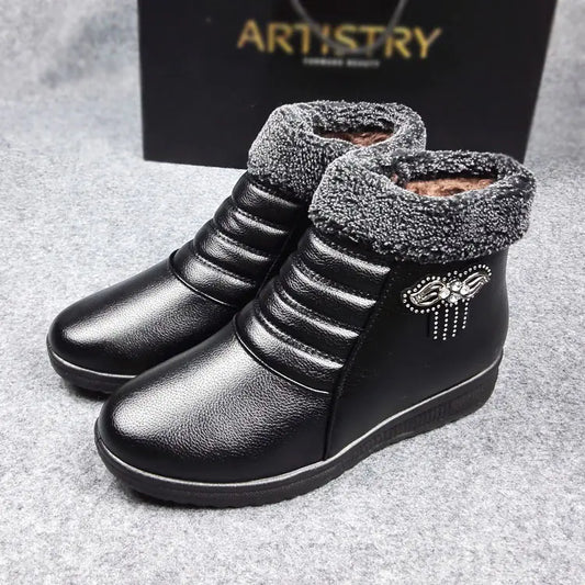 Thick Warm High-Top Shoes for Seniors