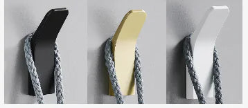 Black Space Aluminum Wall-Mounted Coat Hook