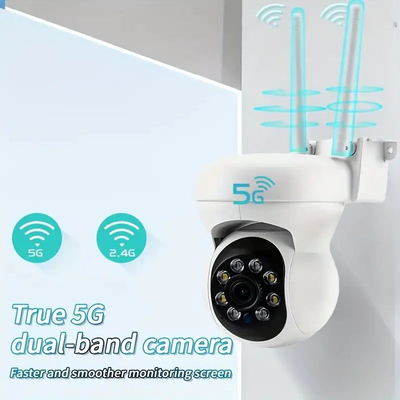 2MP 5G WiFi Outdoor Surveillance Camera with Night Vision