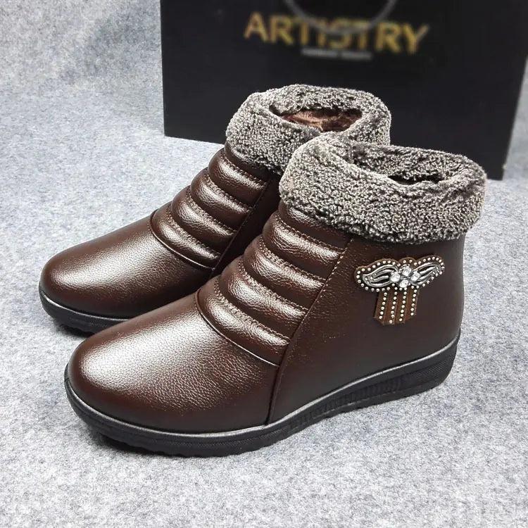 Thick Warm High-Top Shoes for Seniors