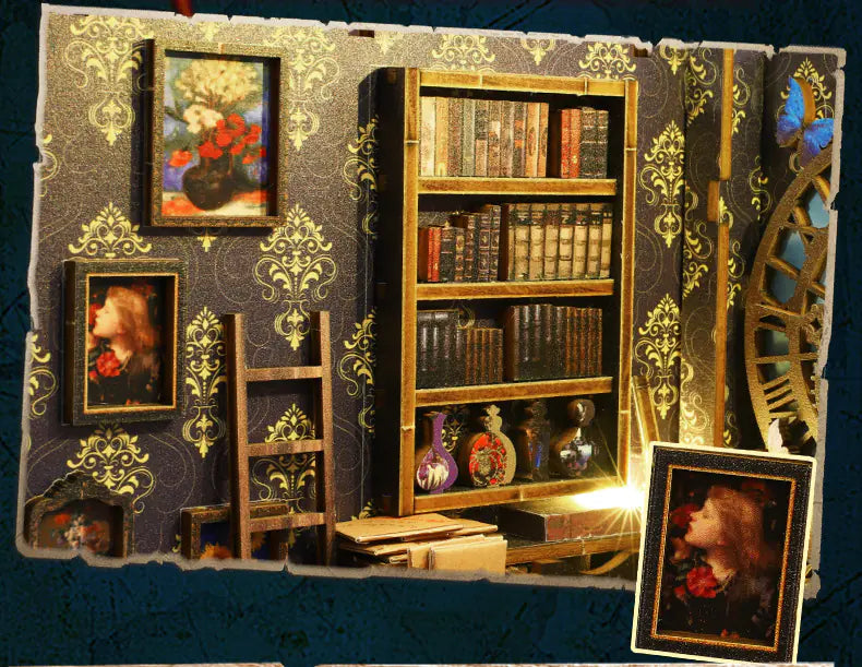 3D Cottage Book Stand