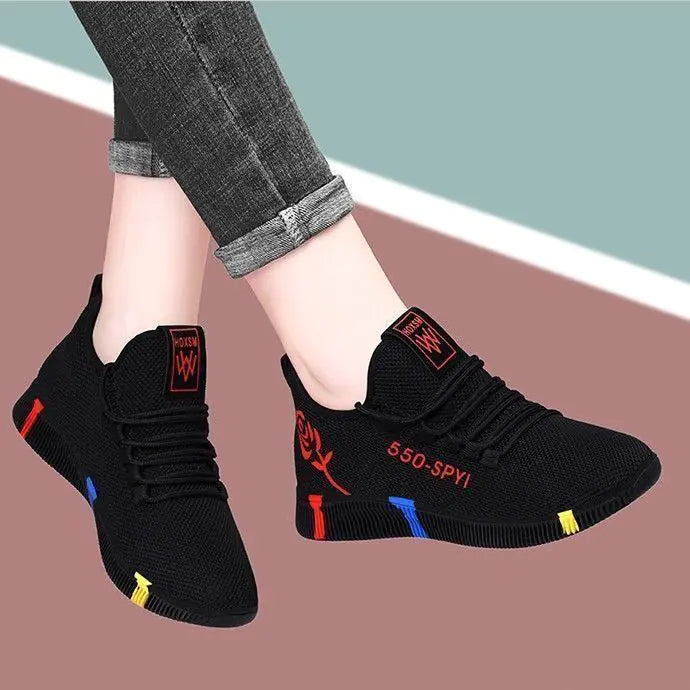 Women's Breathable Athletic Shoes - Slip-Resistant Casuals