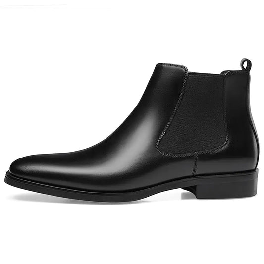 Carved Ankle Boots with British Square Head Design