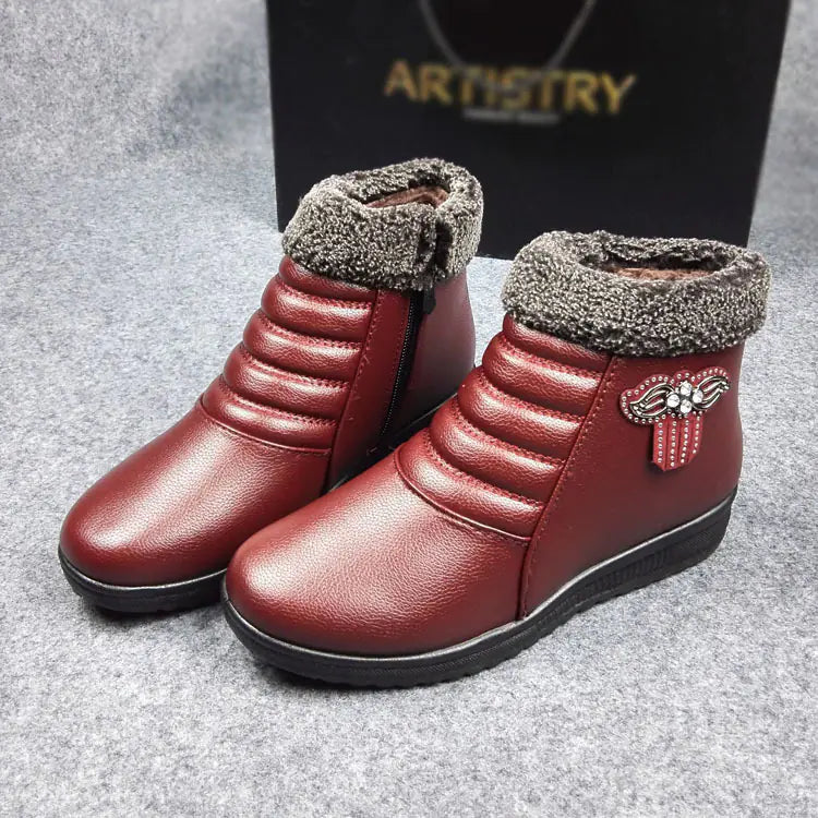 Thick Warm High-Top Shoes for Seniors