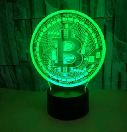 3D Touch Colorful Night Light with 3D Visual Effect