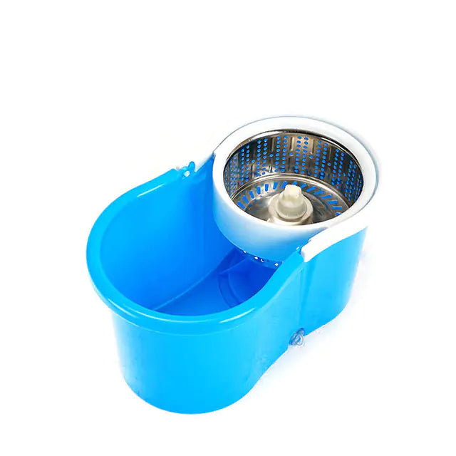 Stainless Steel Spin Mop Bucket Set with Dual Drive