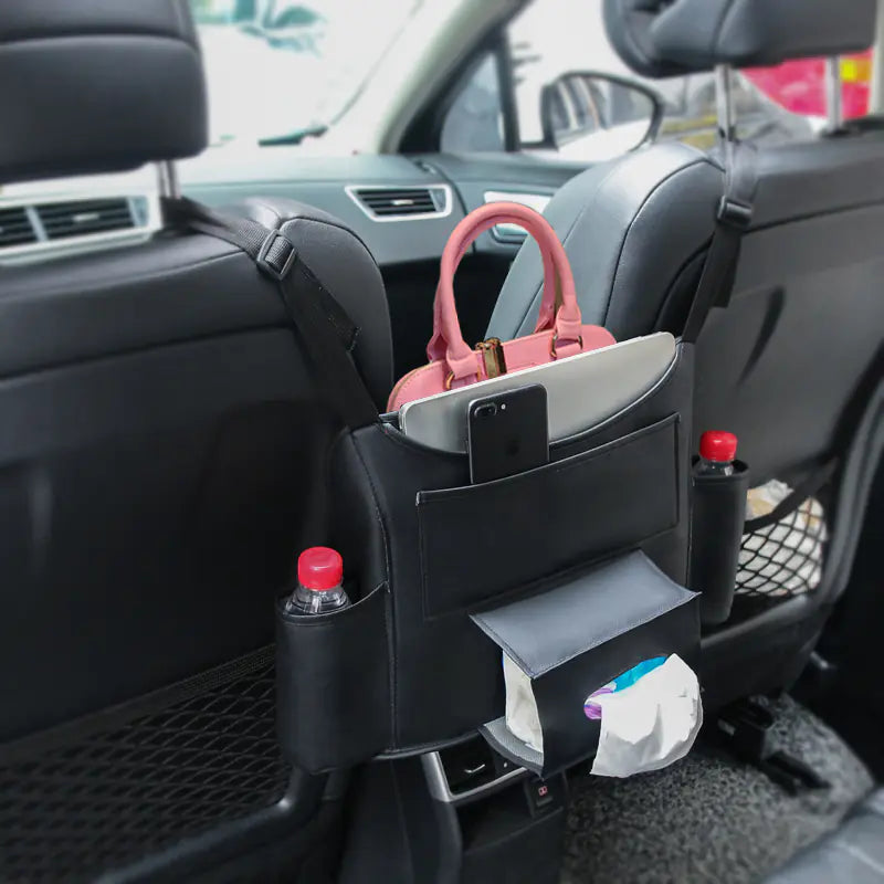 Car Seat Back Storage Organizer with Cup and Phone Holder