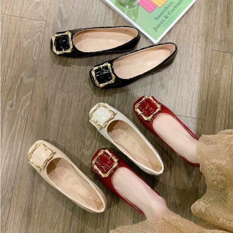 Soft Sole Leather Flat Shoes for Women - Spring 2020